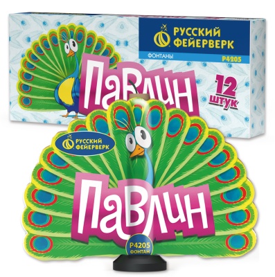 Павлин F Пиротехнический фонтан купить в Казани | kazan.salutsklad.ru